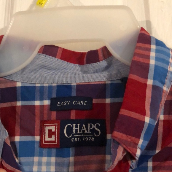 Plaid Chaps Button down - Picture 4 of 4